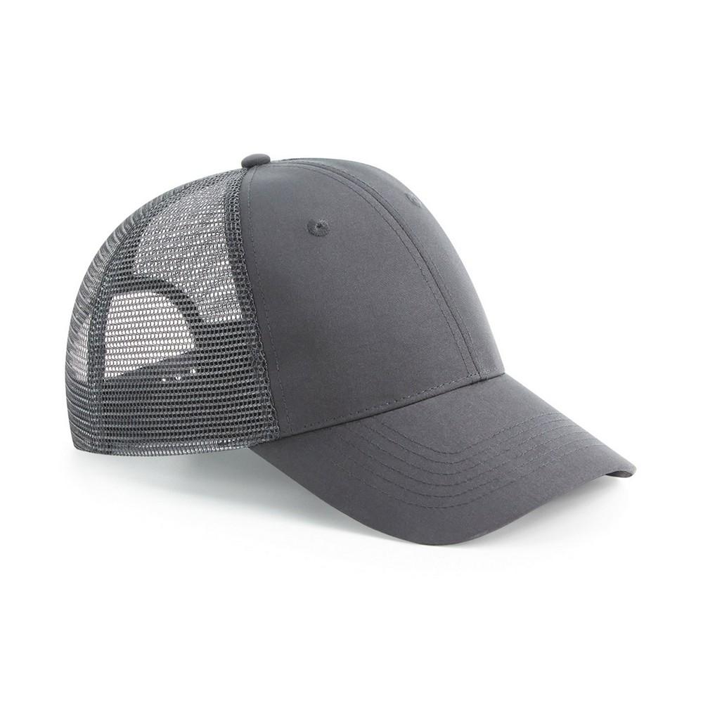 Beechfield gerecyclede snapback-pet One Size grijs