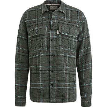Cast Iron Sweater  Overshirt Waffle Ruit Groen