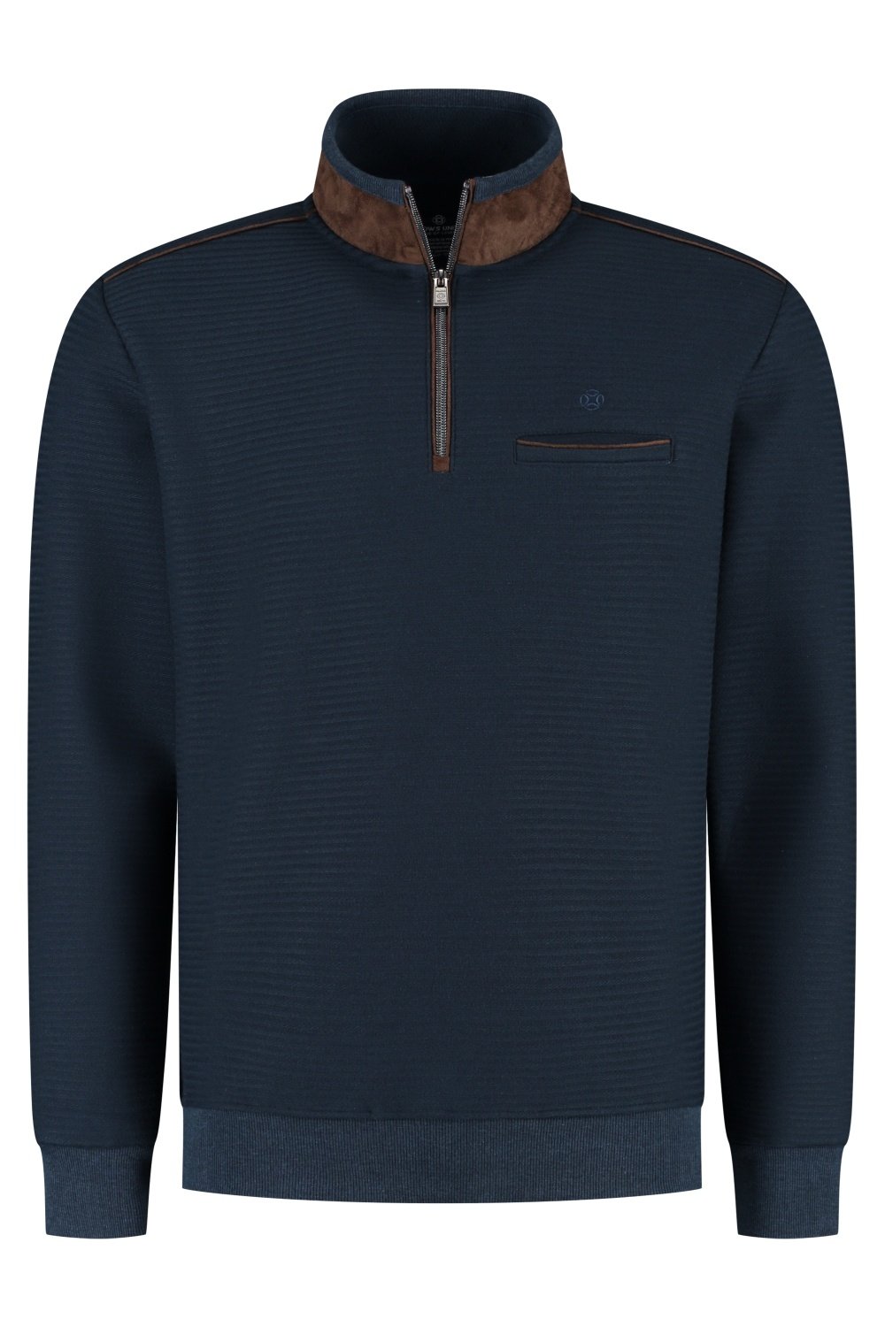Fellows United Pullover Striper Jacquard Navy 