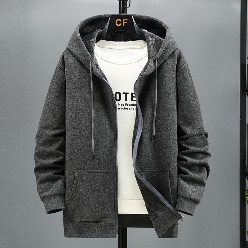 MY OWN STYLE Plus Size Hoodie Heren Herfst Winter Fleece Hoodies Effen Kleur Jas Hoodies Big Size 10XL XXXL