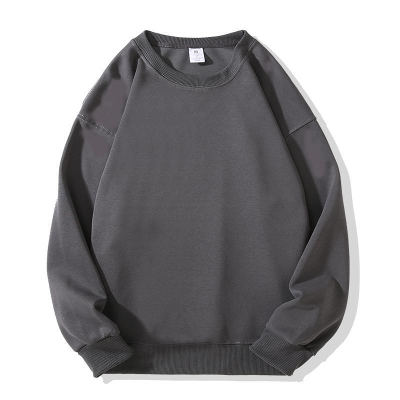 Leefona Casual Sweatshirts Heren/Vrouwen Hoodies Pullover Streetwear Effen Hoodie Hiphop Basic Zwart Wit Khaki Hoodies M donkergrijze kleur