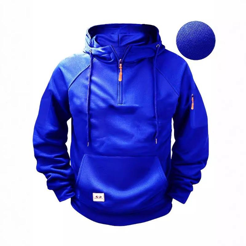 3D Eternal Love Herenhoodie met rits, meerdere zakken, sportcasual jack XXXL blauw