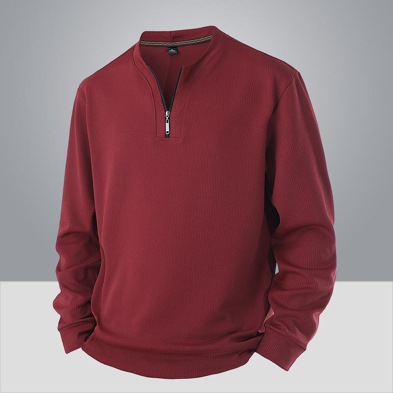Phoca Largha for Men Men's Large Size Half Zipper Sweatshirt -Soft and high quality fabric round neck design loose casual sports long sleeve 6XL