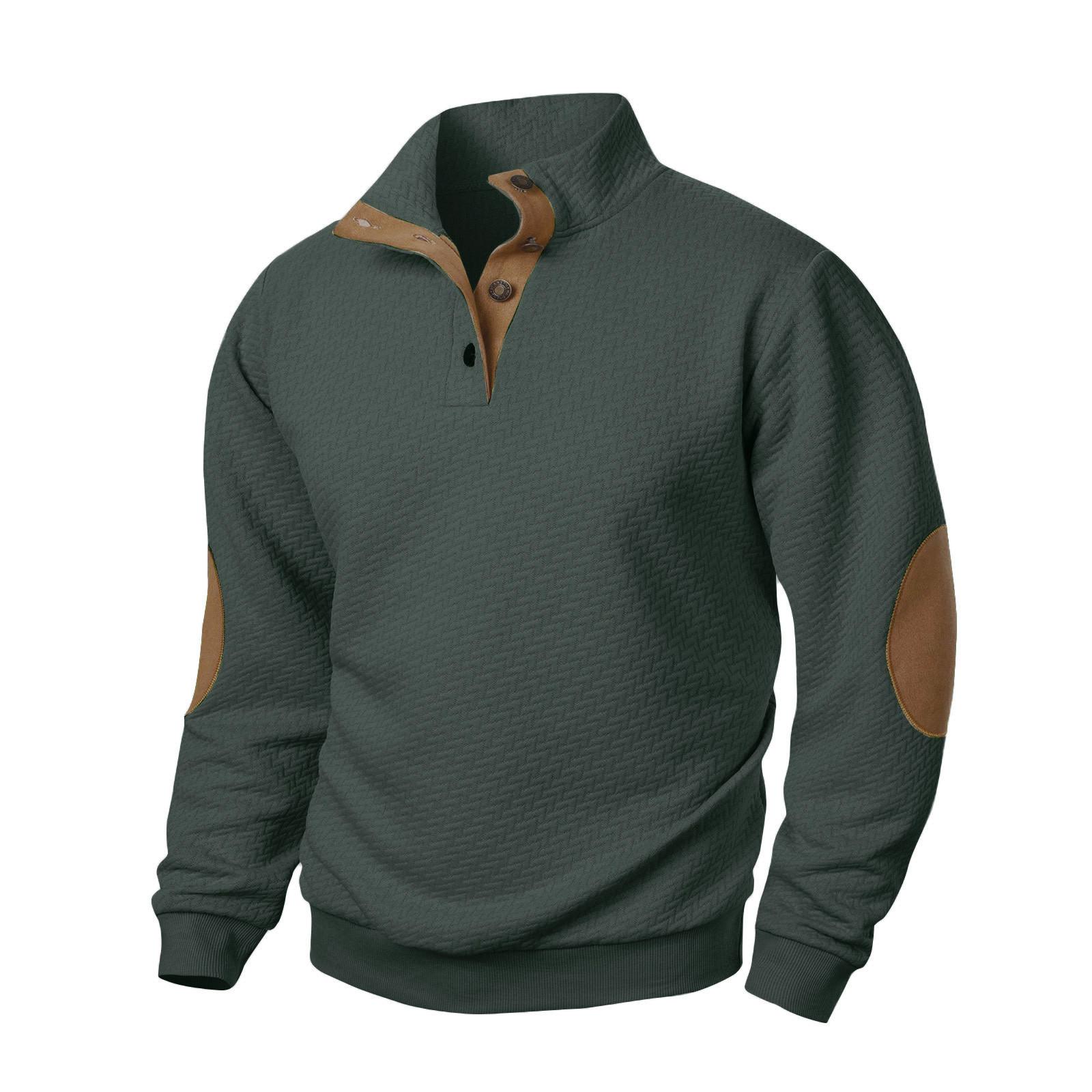 Cornerstone Heren Sweatshirt met Staande Kraag Is Buiten Casual Truien Tops M