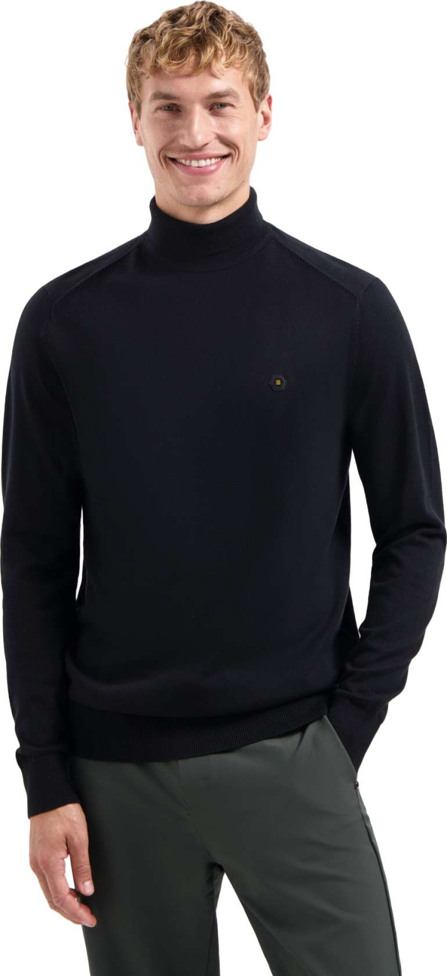 No Excess Pullover roll neck black