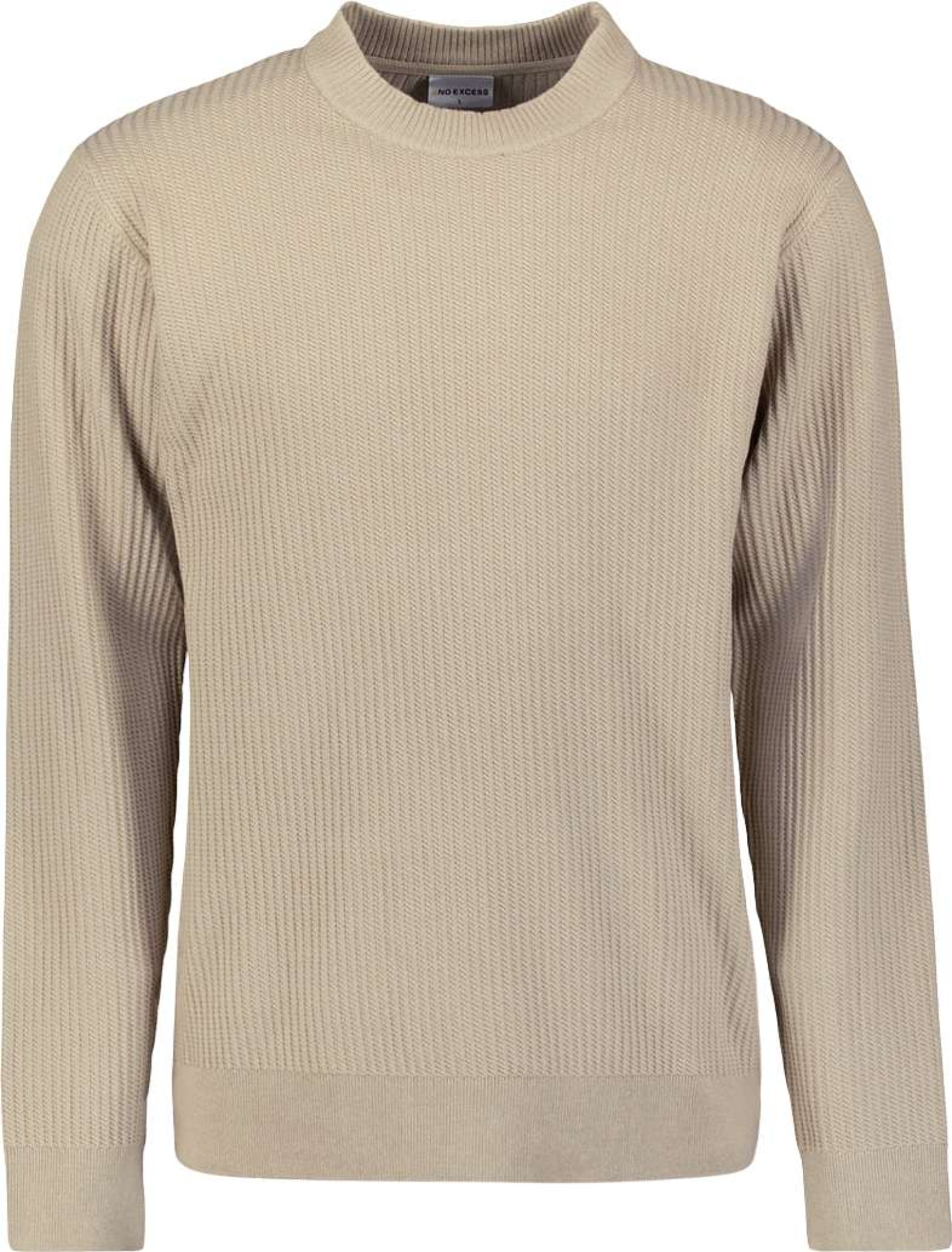 No Excess Pullover crewneck rib sand