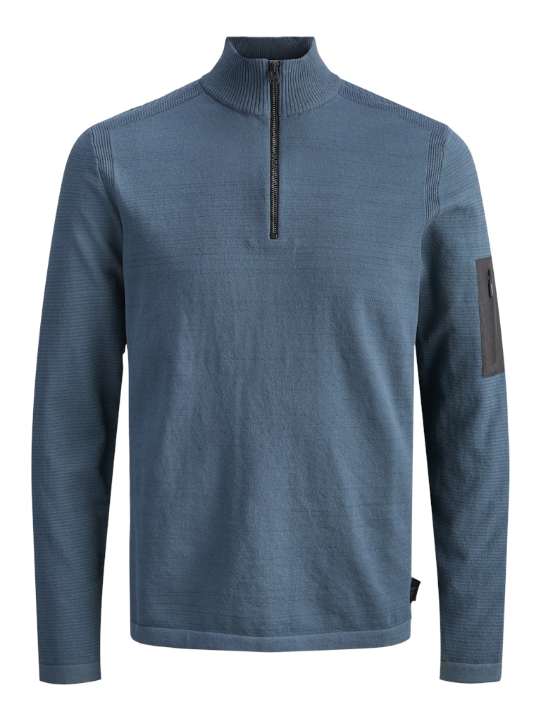 Jack & Jones Jcomace knit half zip smu petrol