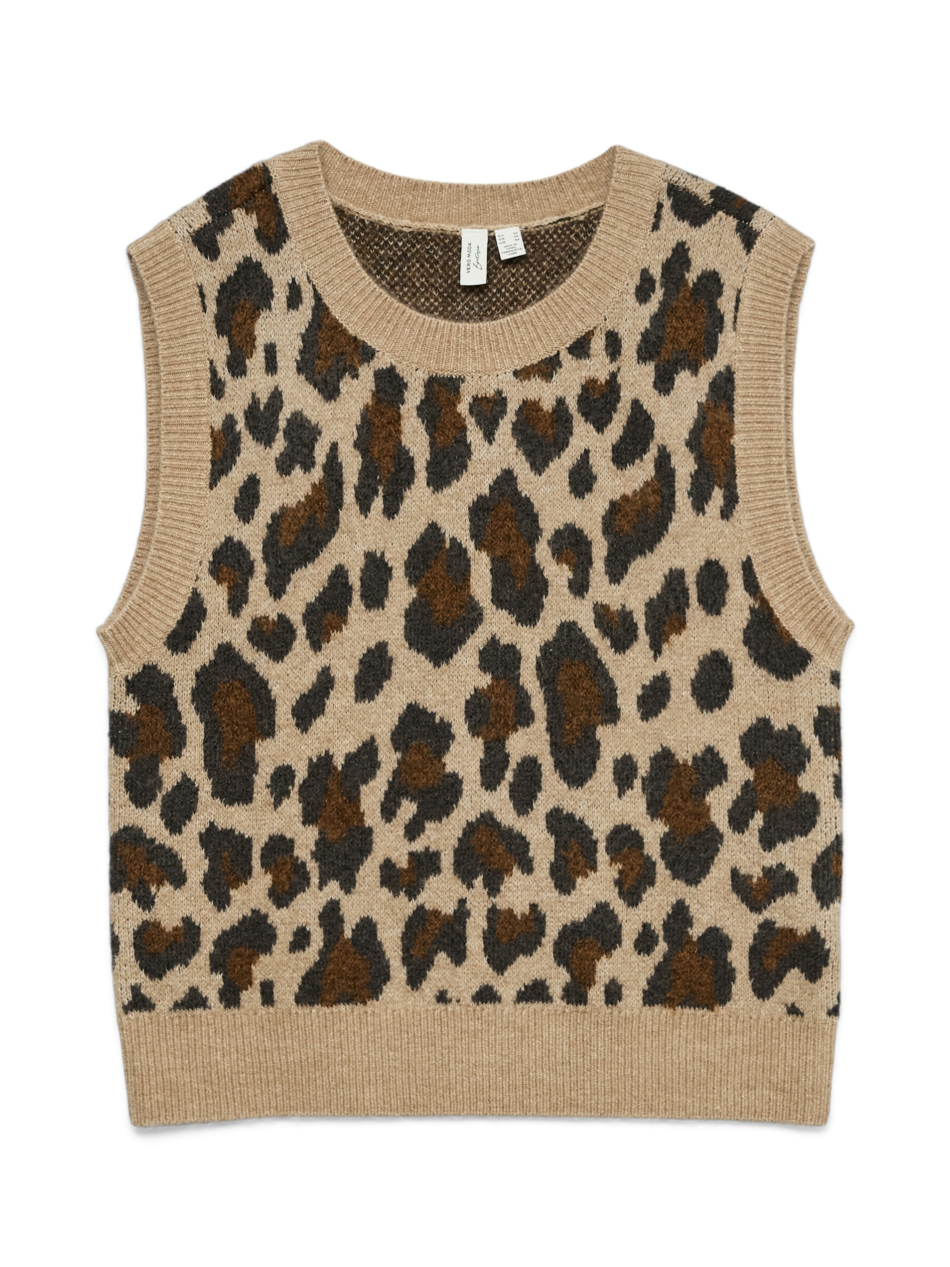 Vero Moda vmleila sl o-neck vest btq 10336933 silver mink