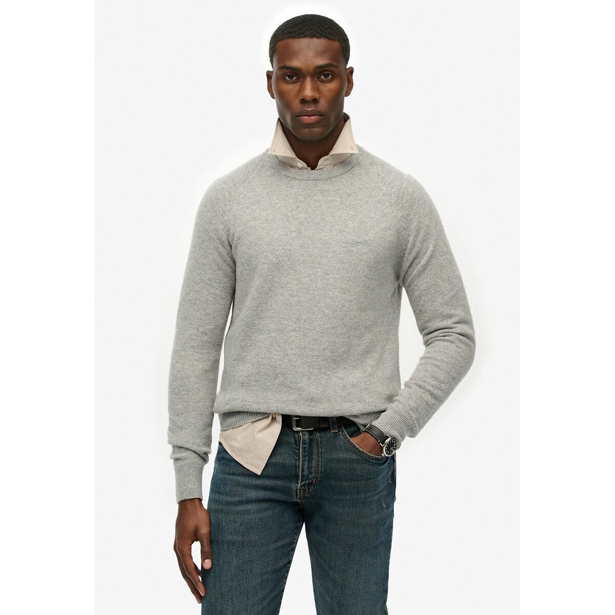 Superdry Gebreide trui WOOL BLEND JUMPER