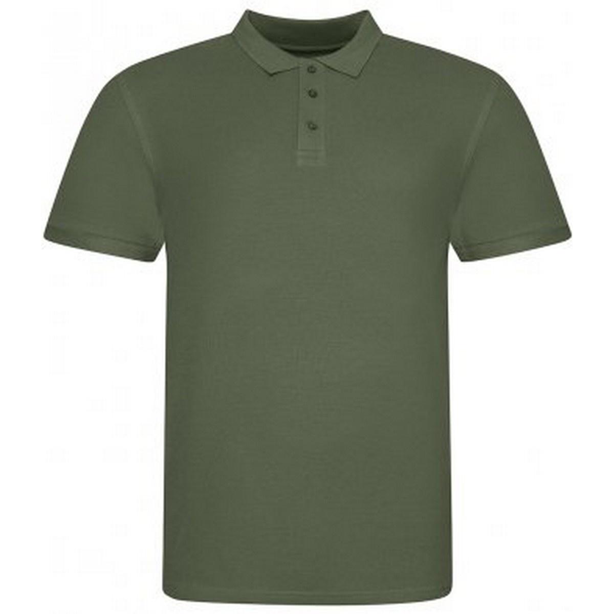 Awdis heren piqu katoenen poloshirt met korte mouwen 3XL