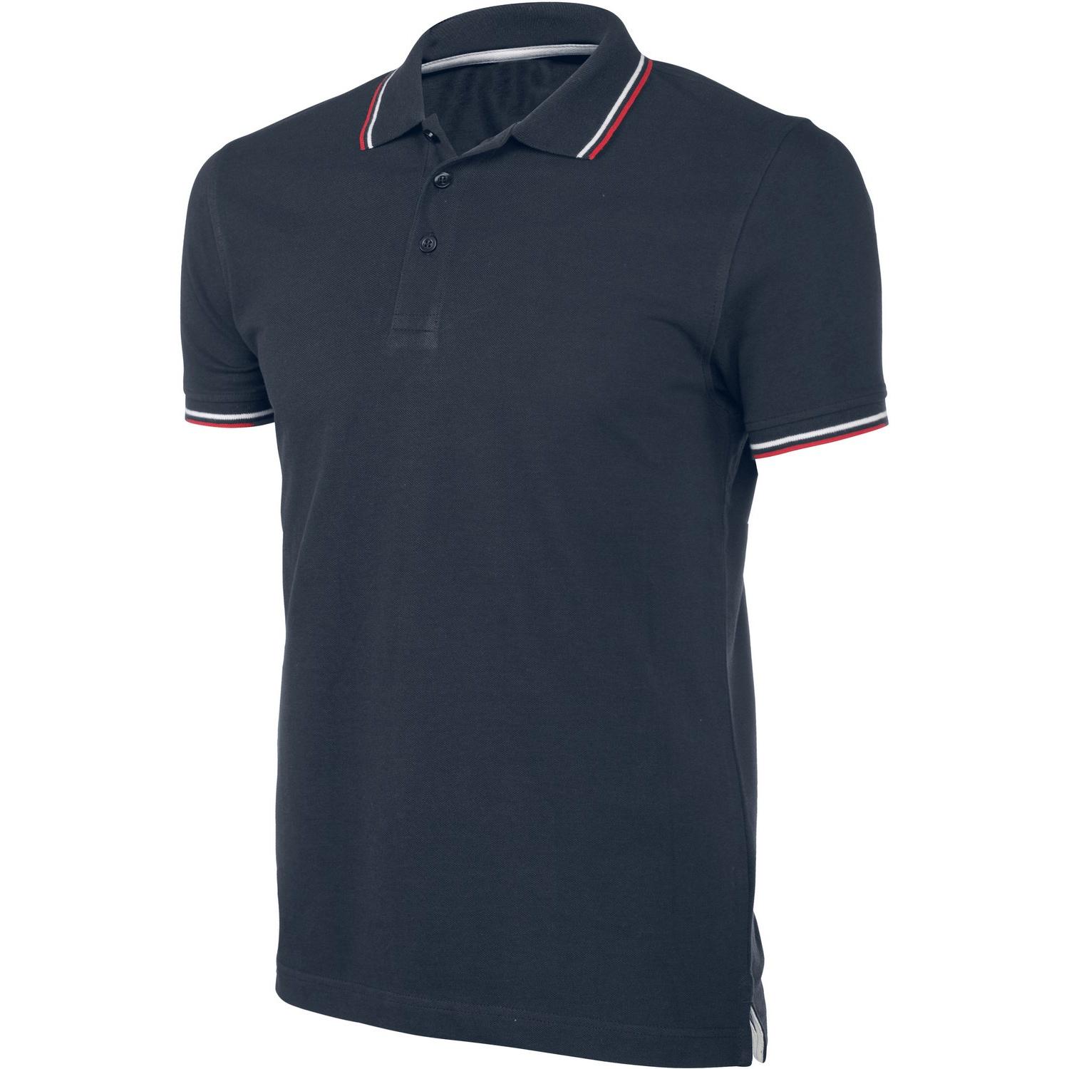 Kariban herenpoloshirt met contrasterende korte mouwen 3XL