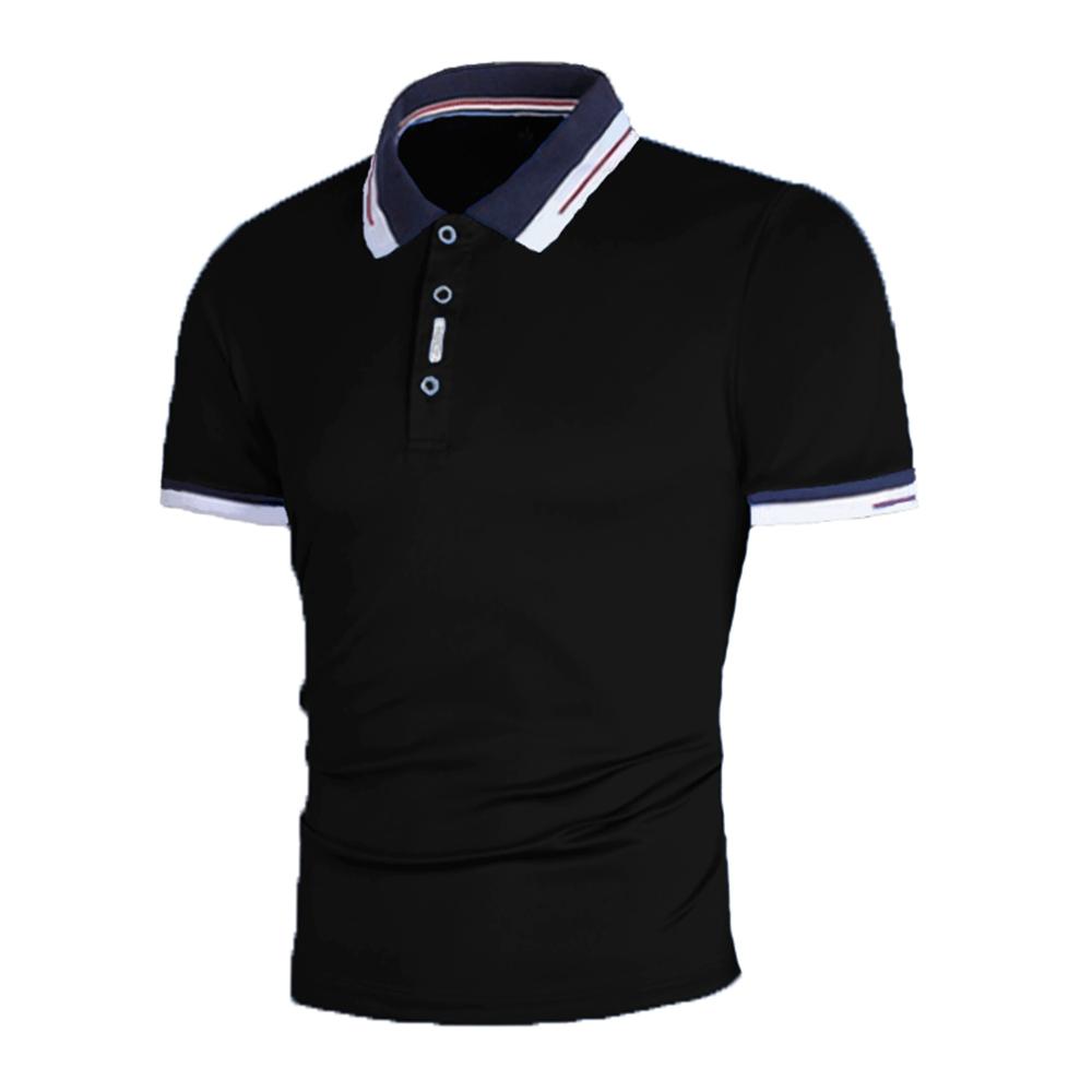 LAKER CC Herenpoloshirts met korte mouwen, normale pasvorm, ademend piqué, casual effen top 3XL