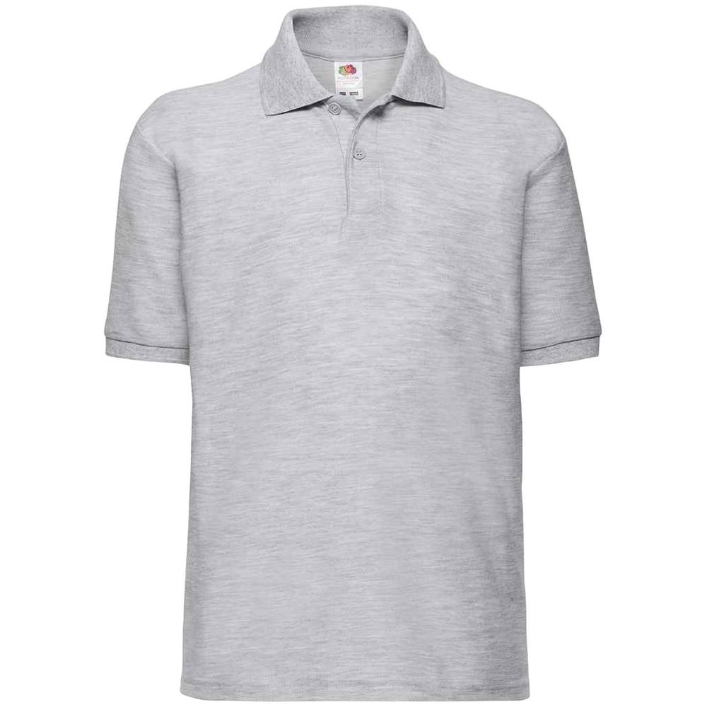 Fruit Of The Loom kinder/kind poly/katoen piqué poloshirt 7-8 Years