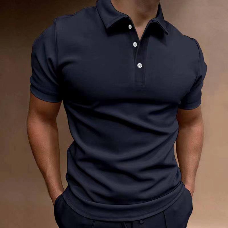 Got Now 2025 Summer European & American Men's Polo Short-Sleeve Button Shirt XL