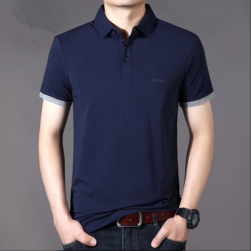 LAKER CC Zomer Nieuw Heren Geborduurd Hoogwaardig Katoen Poloshirt Met Korte Mouwen Lente/Zomer Nieuw Zakelijk Vrije tijd Buitensporten Ademend Shirt Heren Top L