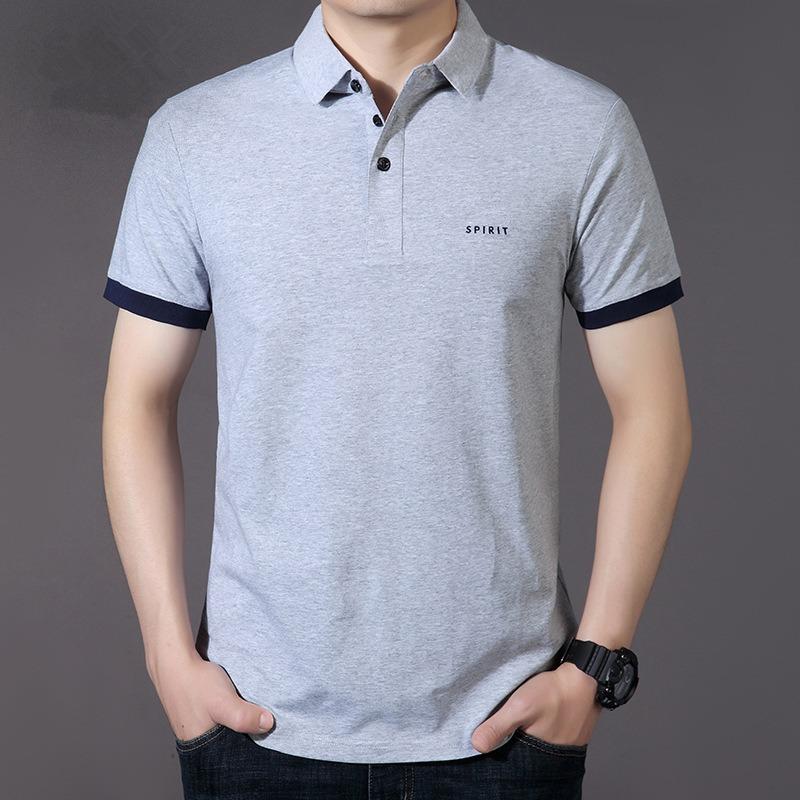 LAKER CC Zomer Nieuw Heren Geborduurd Hoogwaardig Katoen Poloshirt Met Korte Mouwen Lente/Zomer Nieuw Zakelijk Vrije tijd Buitensporten Ademend Shirt Heren Top 3XL