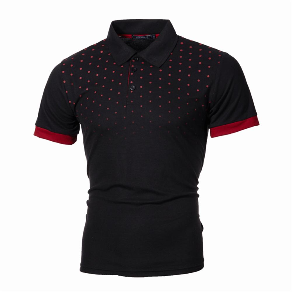 LAKER CC Golfpoloshirt voor heren, slank T-shirt met korte mouwen, knopen, casual losse zomertopjes 3XL zwart
