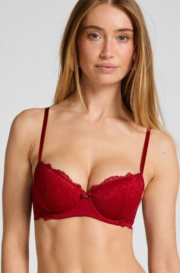 Hunkemöller Voorgevormde beugel bh Marine Rood