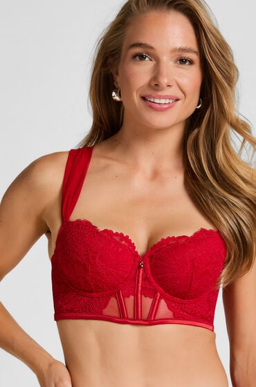 Hunkemöller Voorgevormde longline beugel bh Whitney Rood