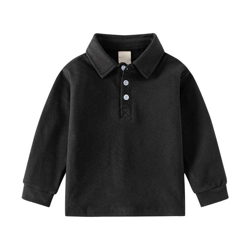 Sunshine kids clothing Kids jongens lange mouw turndown kraag pullover shirt tennisshirt 120