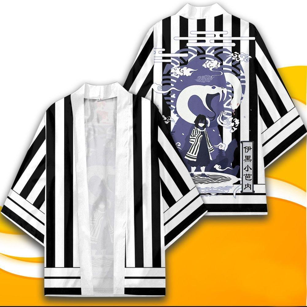 Clothing 02 Anime Kimono Demon Slayer Kimetsu geen Yaiba Japan Mantel Kimono Haori Yukata Cosplay Shirt Jas Vrouwen Mannen Zomer Kleding XXL