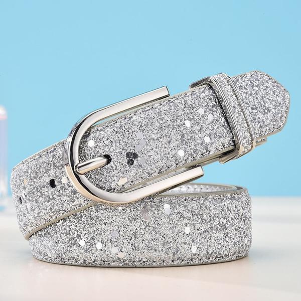 Weihexin Mode Vrouwen Glitter Goud Lederen Riem Vrouwelijke Zilveren Taille Riem Hoge Kwaliteit Buikband Ceinture Femme 105 CM