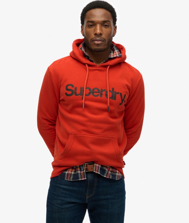 Superdry Hoodie met Core-logo Orange