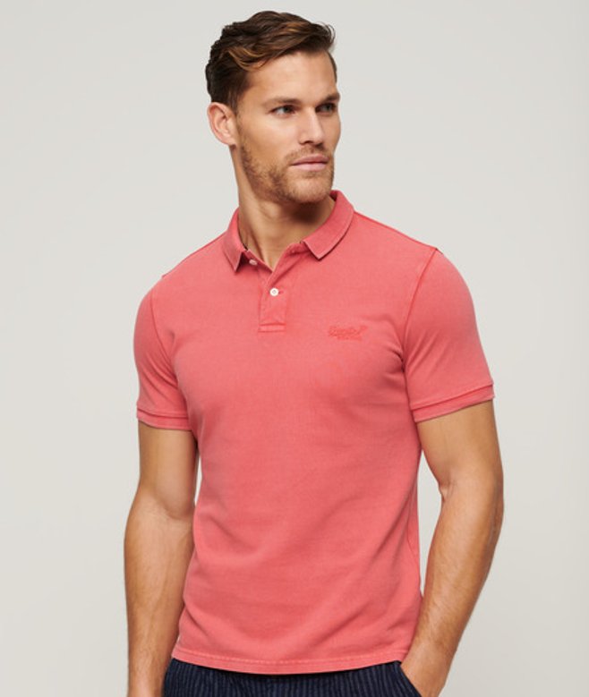 Superdry Destroyed Poloshirt Roze