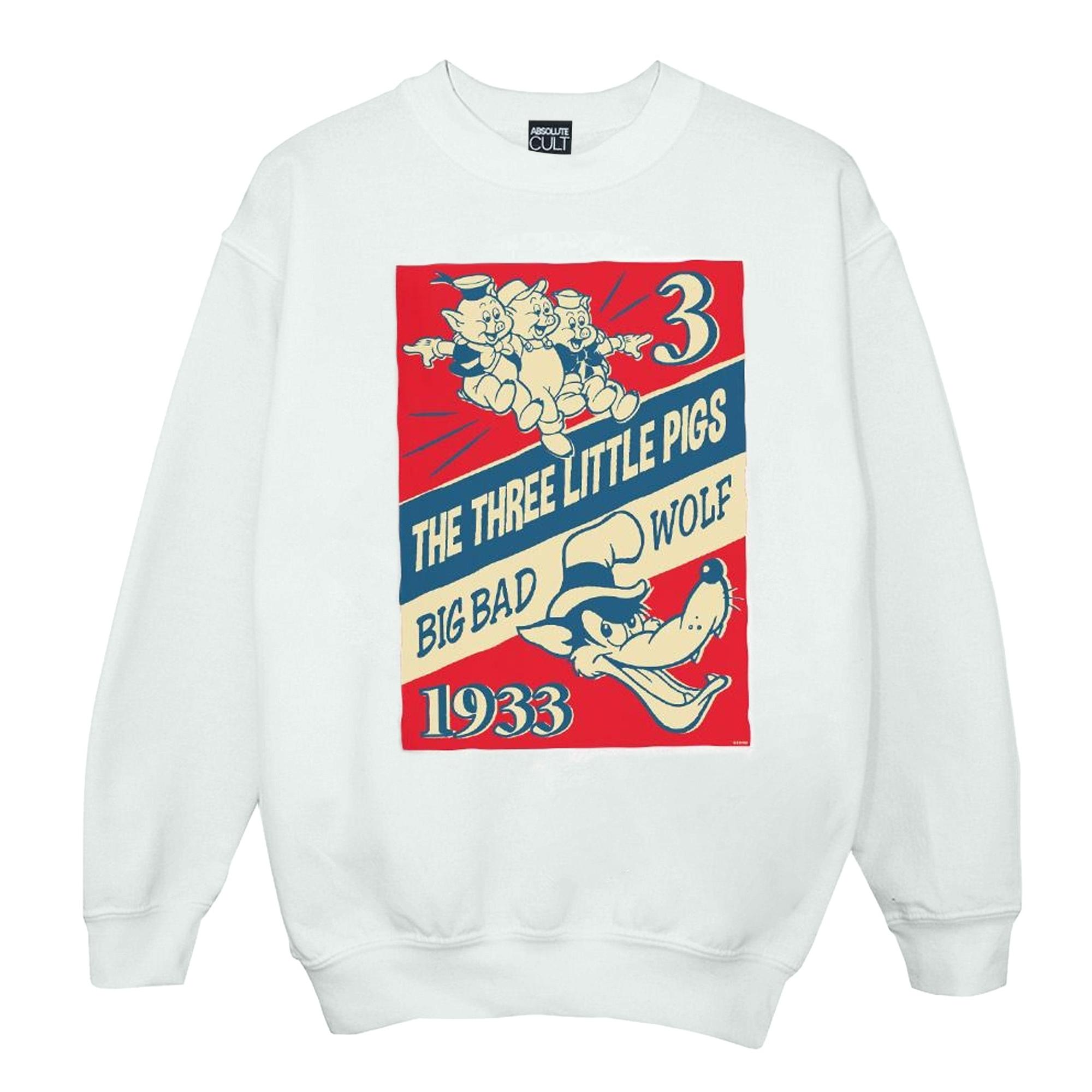 Disney meisjes drie biggetjes en de grote boze wolf sweatshirt 3-4 Years