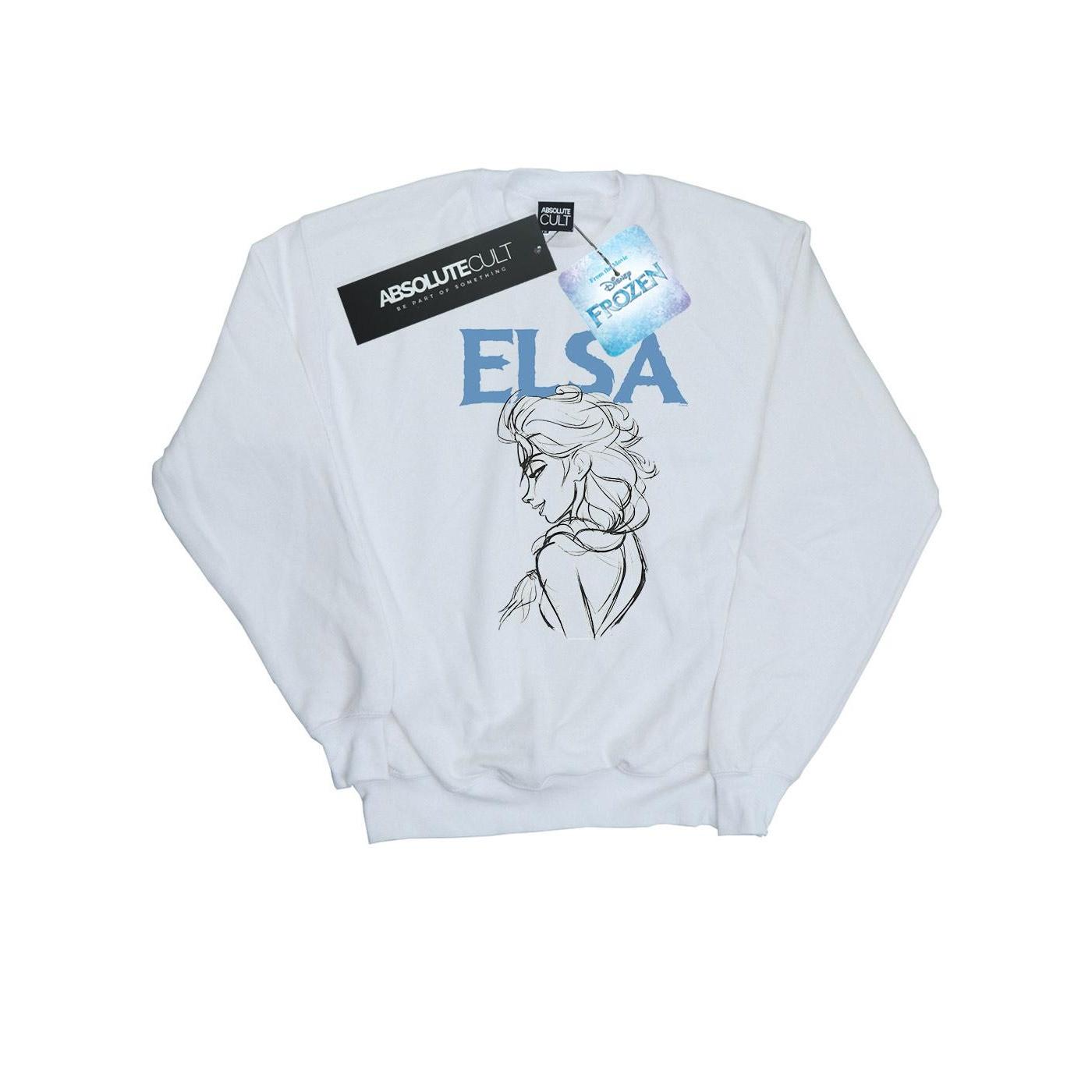 Disney Girls Frozen Elsa Profielschets Sweatshirt 3-4 Years
