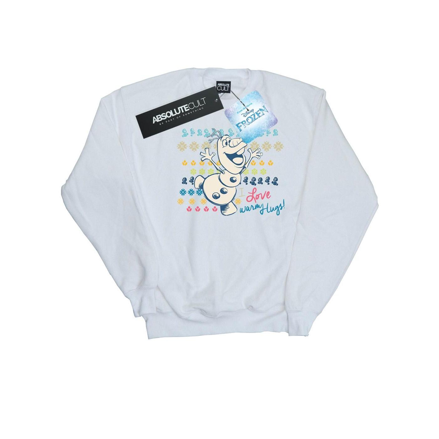 Disney Girls Frozen I Love warme knuffels sweatshirt 3-4 Years