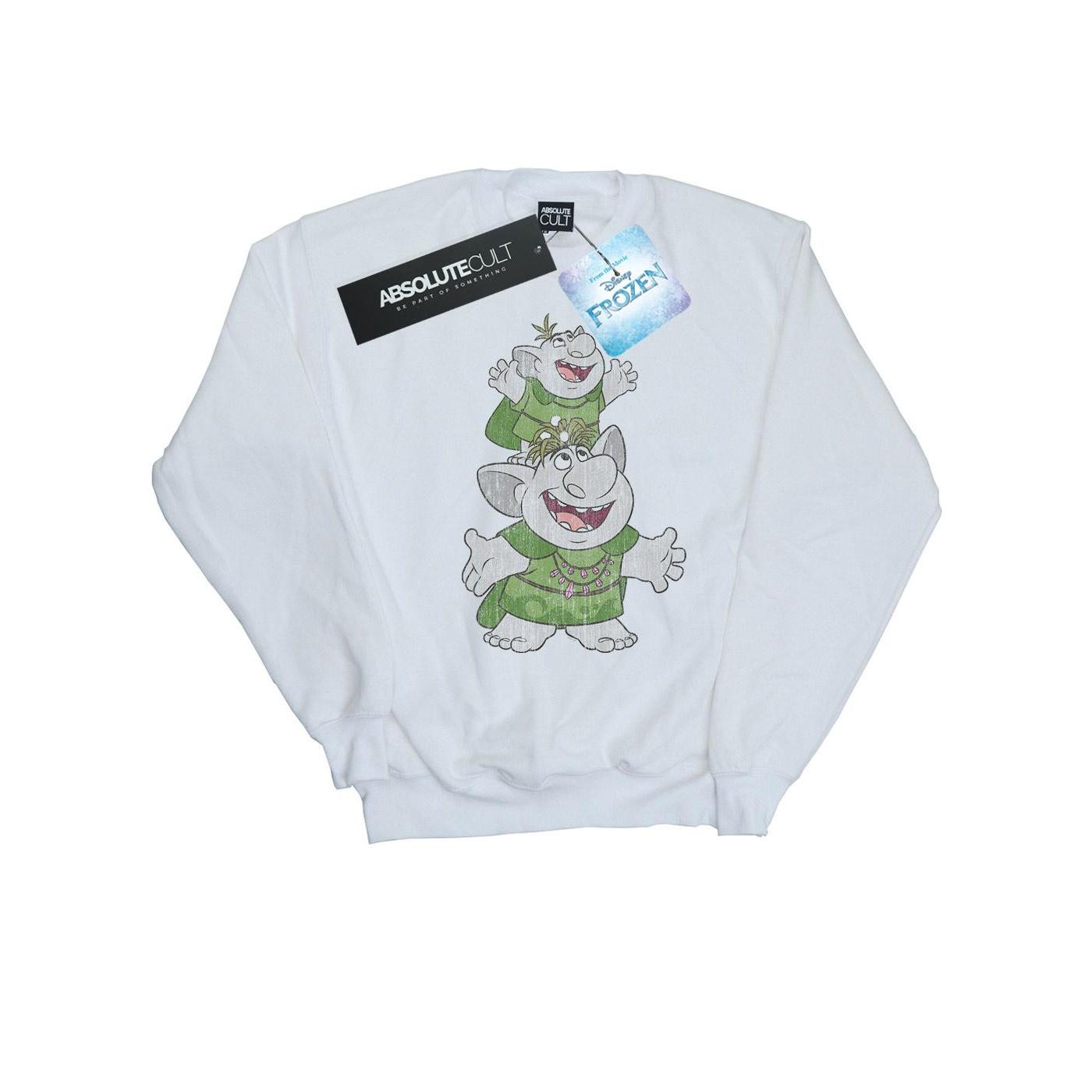 Disney Girls Frozen Handstacking Trolls-sweatshirt 3-4 Years