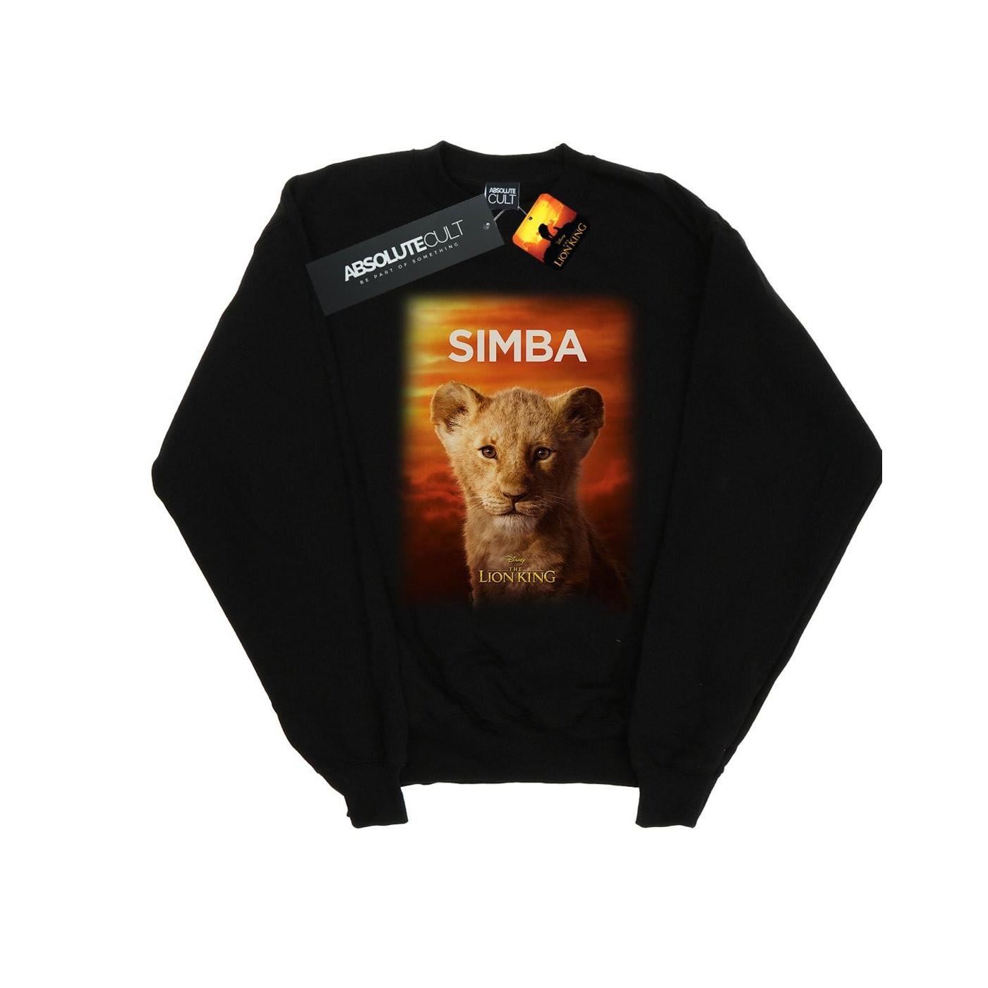 Disney Girls The Lion King Movie Baby Simba Poster Sweatshirt 3-4 Years