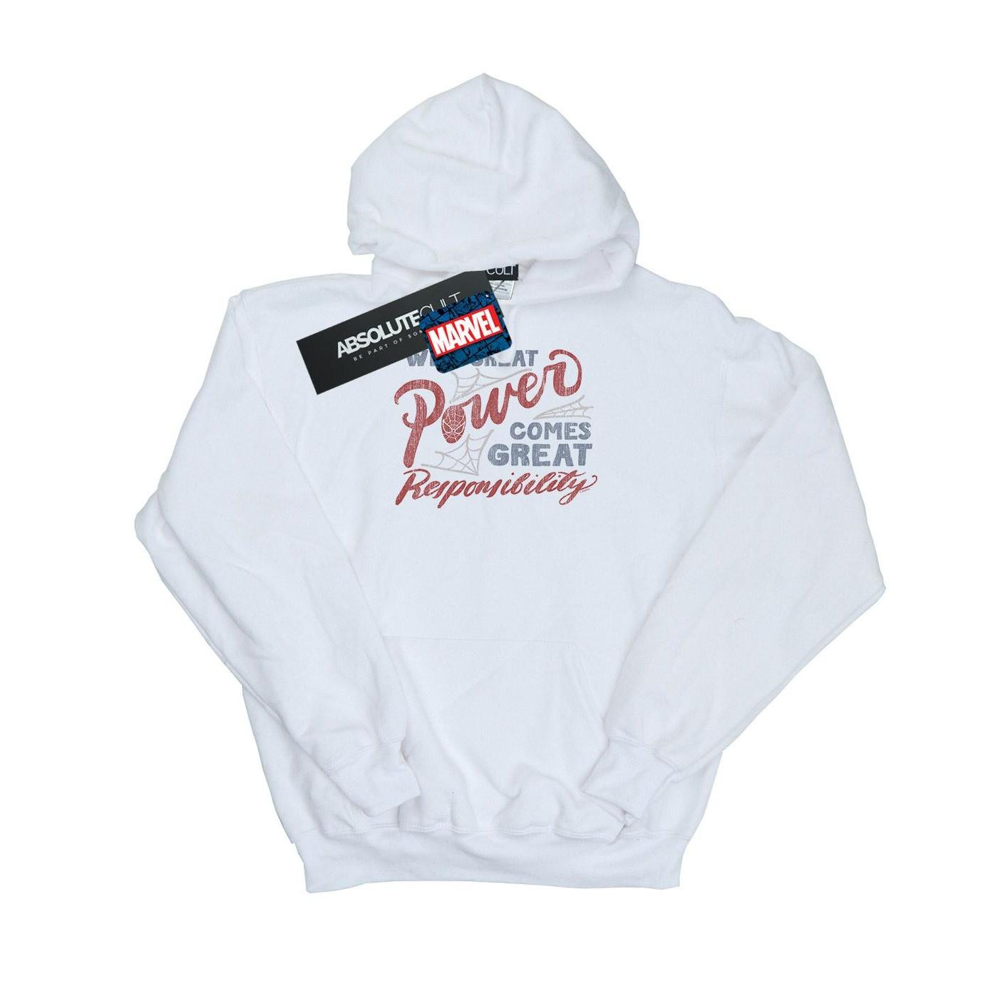 Marvel Girls Spider-Man Great Responsibility-hoodie 3-4 Years