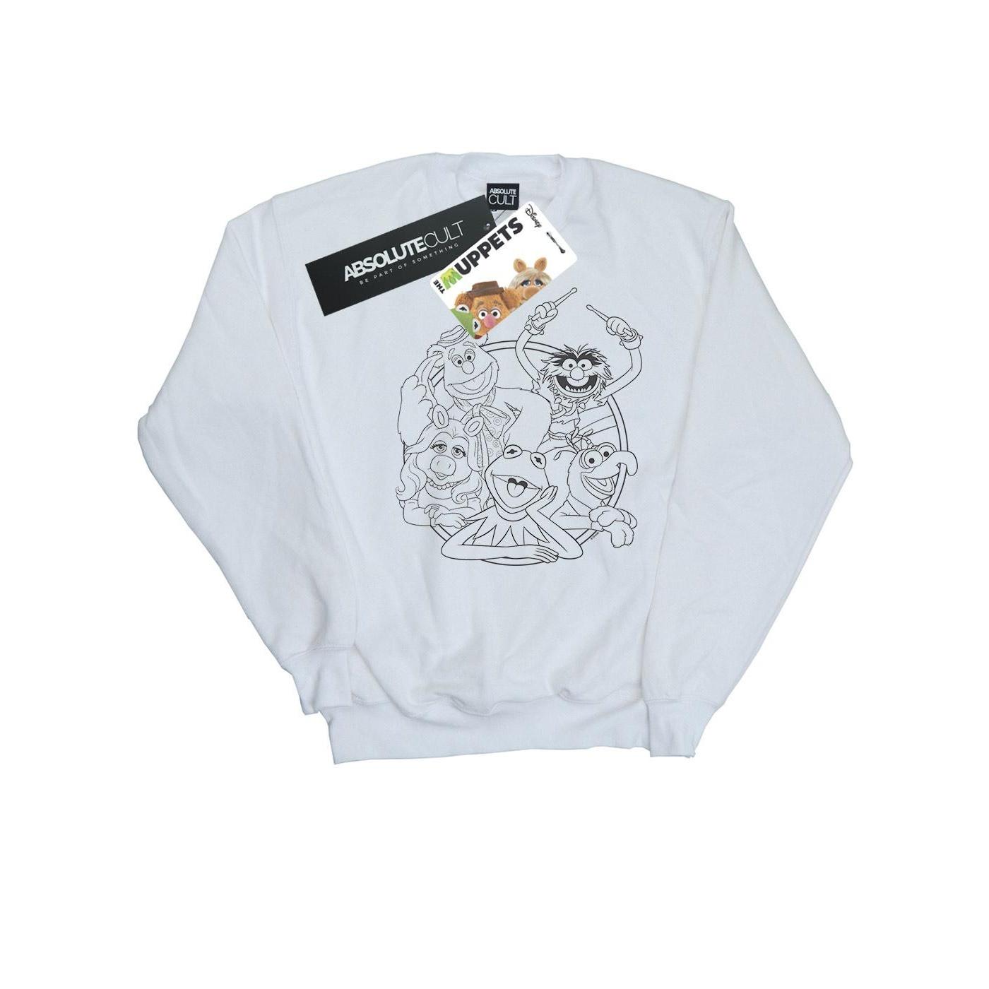 Disney Girls The Muppets Group Line Art Sweatshirt 3-4 Years