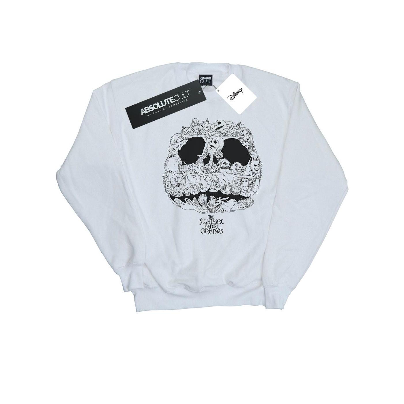 Disney Girls Nightmare Before Christmas Jack Skellington Jack-O-Lanterns Sweatshirt 3-4 Years