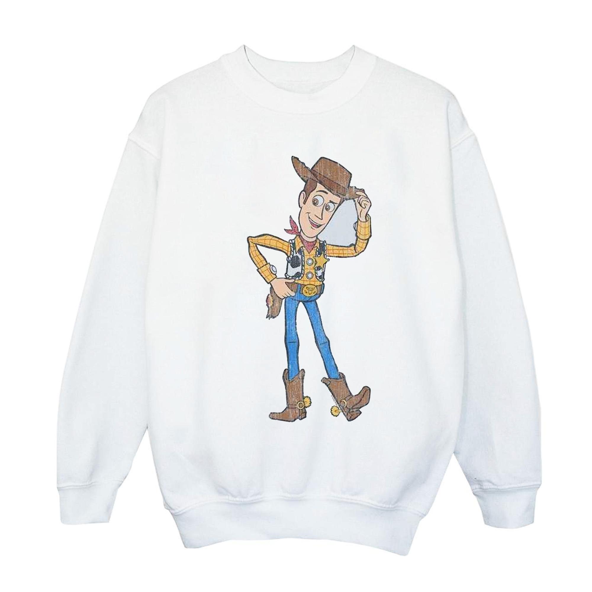 Disney Girls Toy Story 4 Sheriff Woody Pose Sweatshirt 3-4 Years