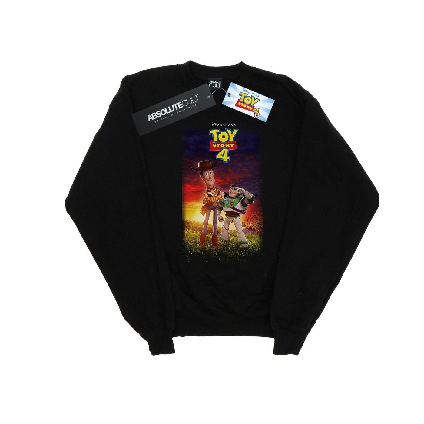 Disney Girls Toy Story 4 Buzz en Woody poster-sweatshirt 3-4 Years