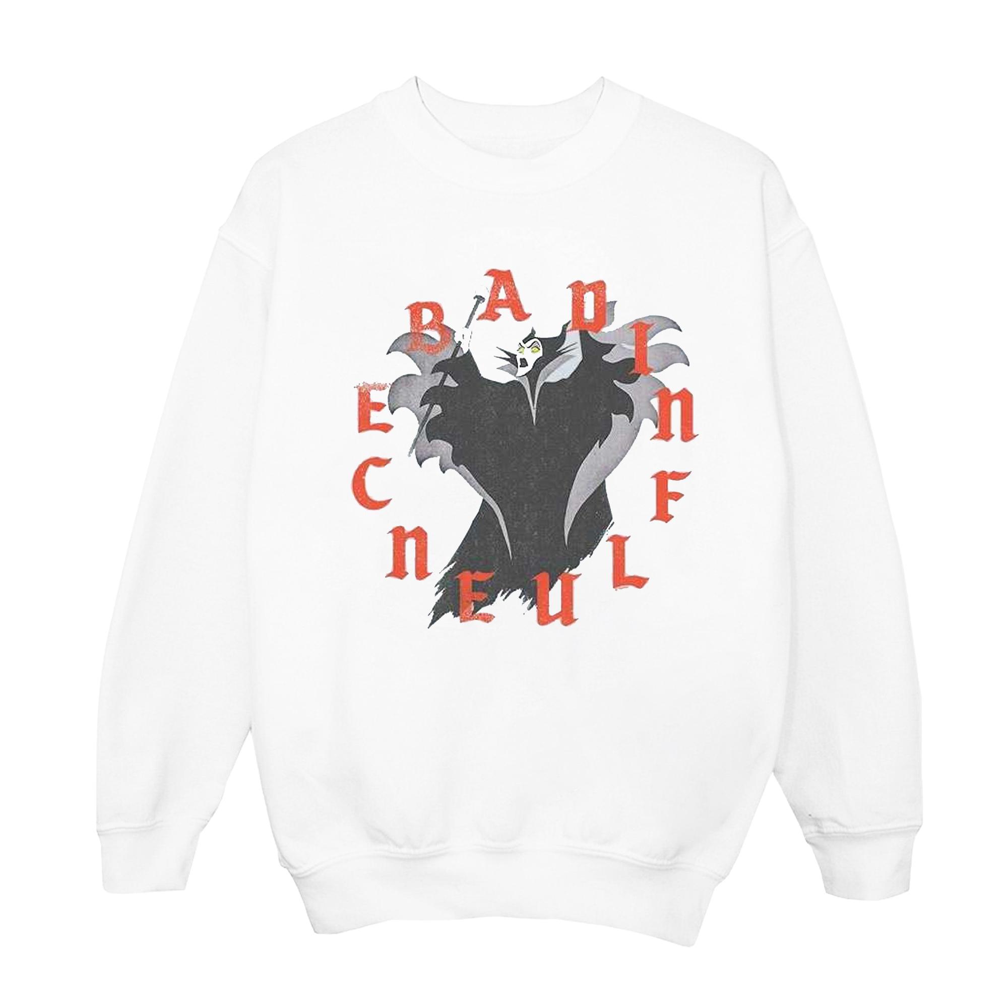 Disney Girls Maleficent Bad Invloed Sweatshirt 3-4 Years