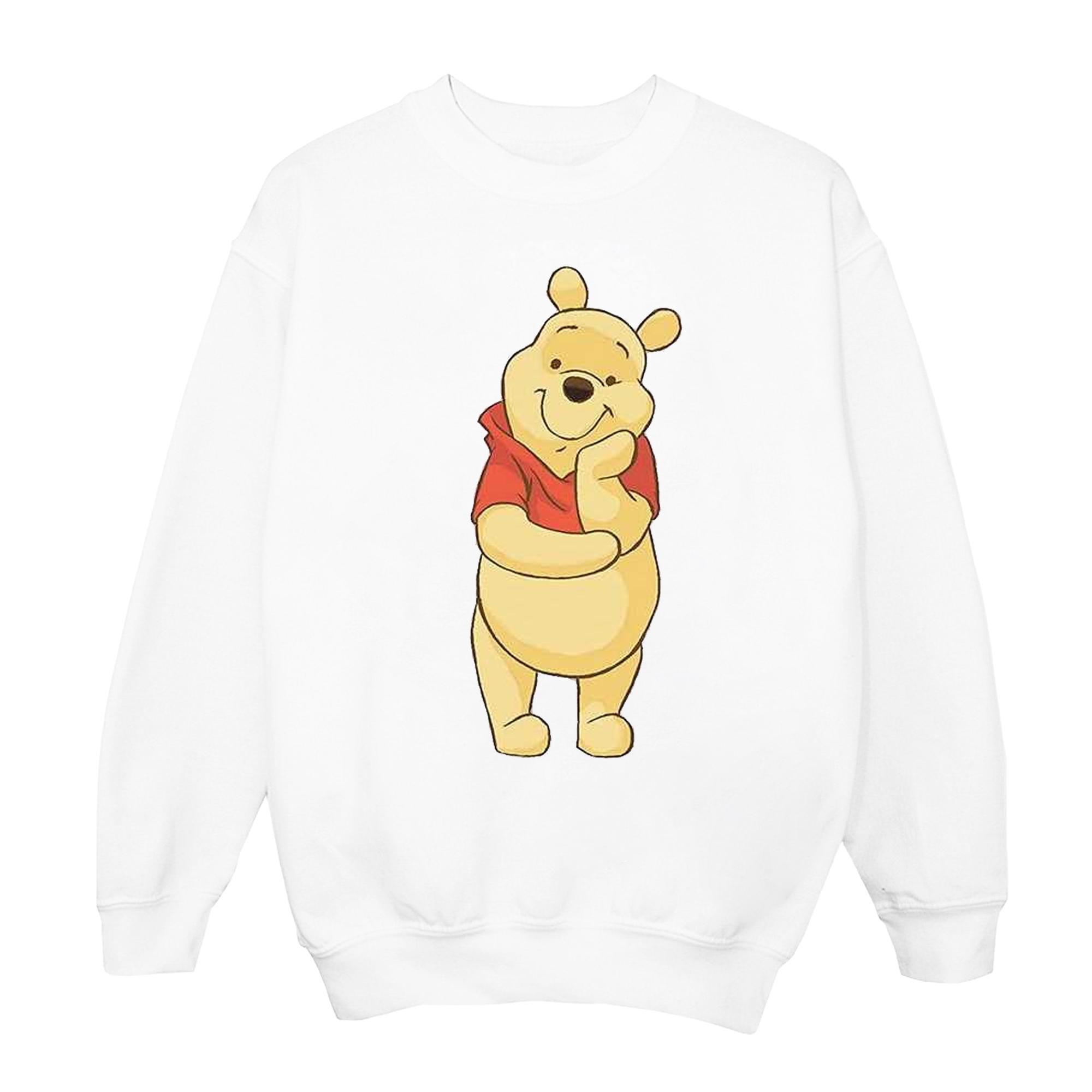 Disney meisjes Winnie de Poeh schattig sweatshirt 5-6 Years wit