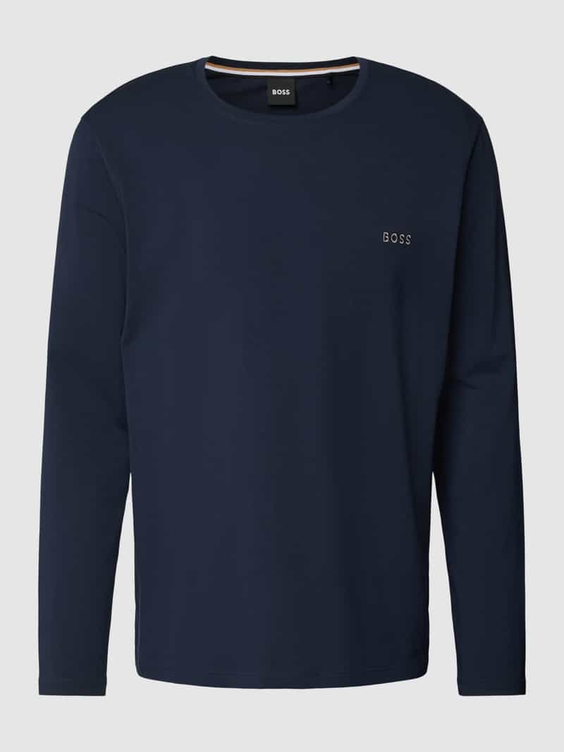 BOSS Shirt met lange mouwen Mix&Match LS-Shirt R met -borduursel op de borst