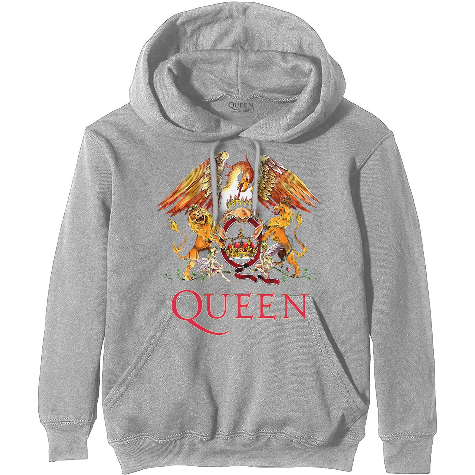 Queen Koningin Unisex volwassen klassieke Crest Hoodie M