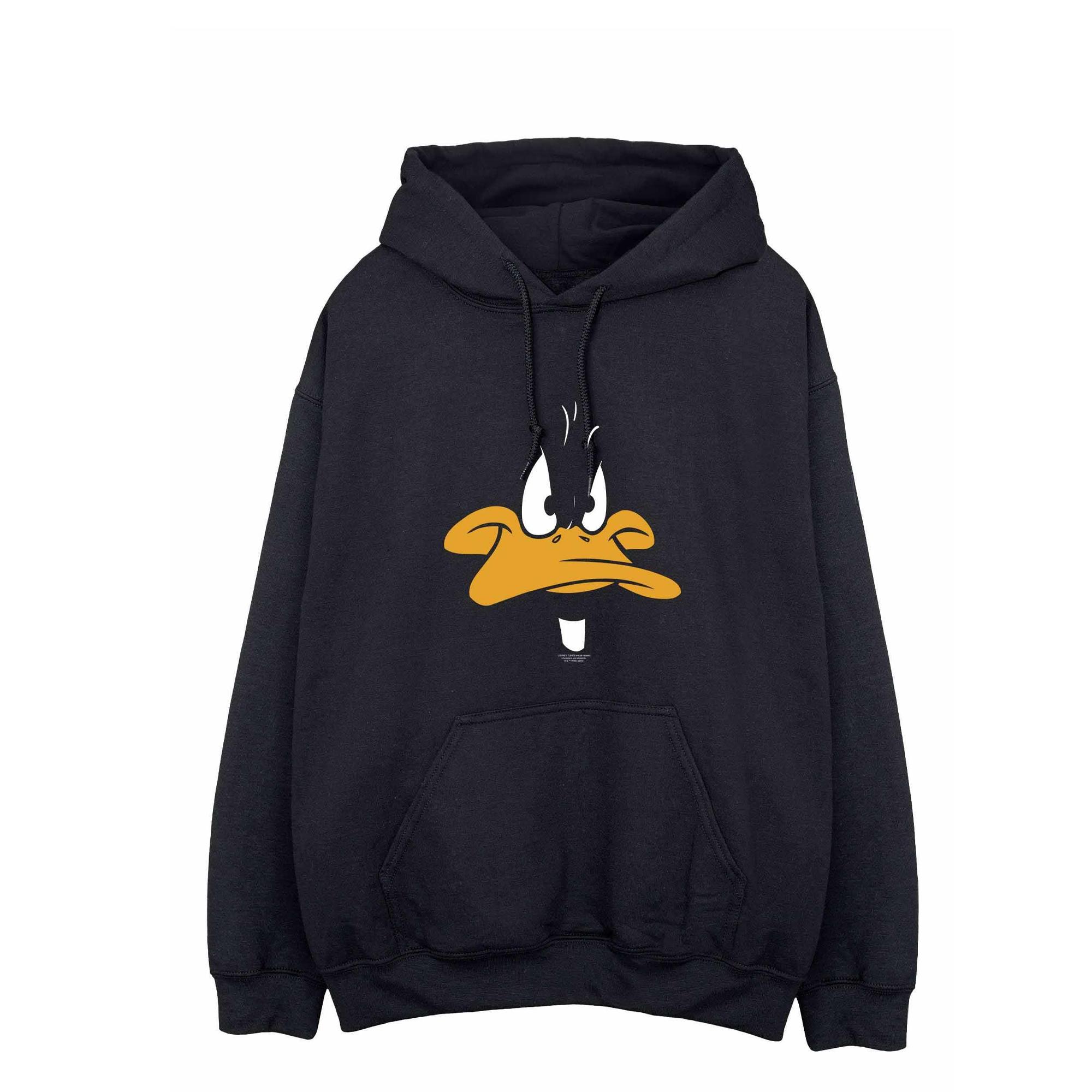 Looney Tunes Heren Daffy Duck-hoodie XL zwart