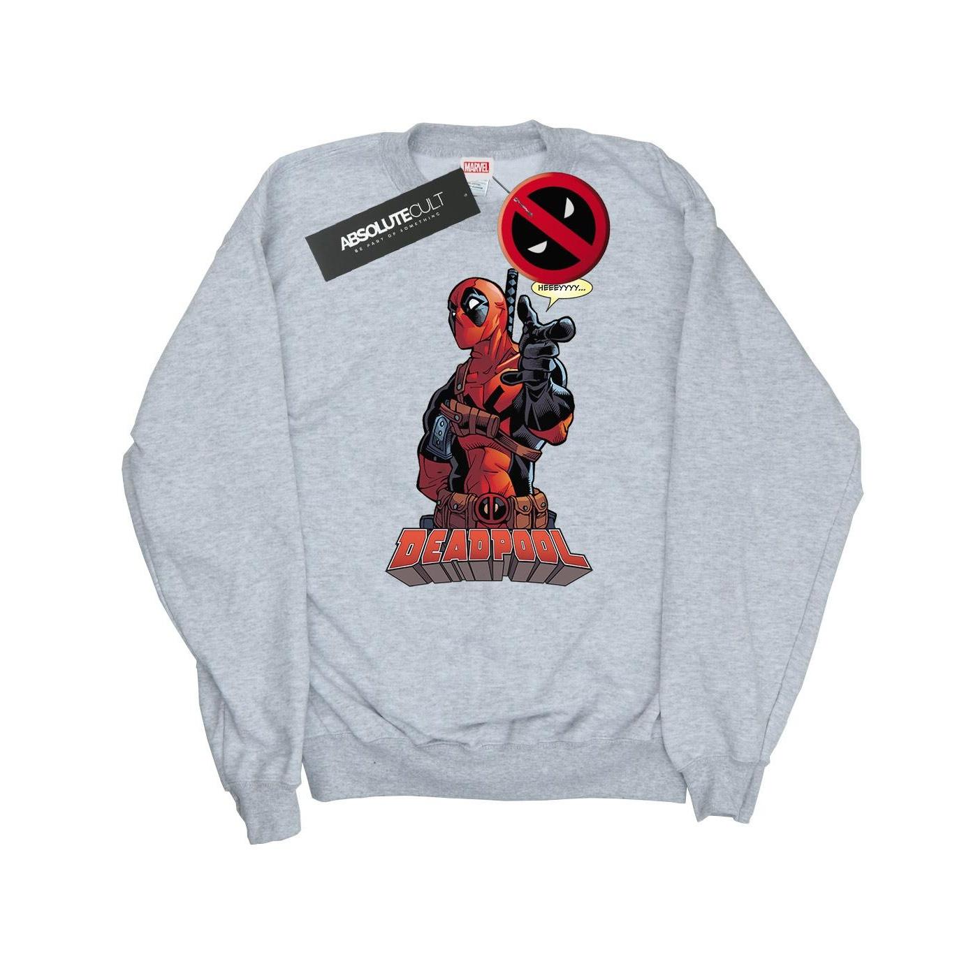 Deadpool heren Hey You katoenen sweatshirt XXL grijs