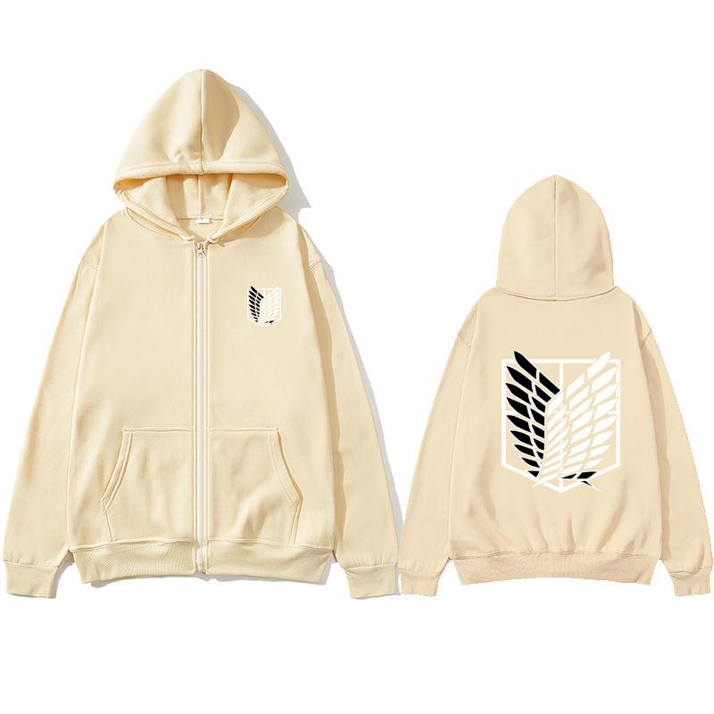 Boutique sports suit series 2 Japanse Anime Attacks Titan Heren Zip Hoodies Hiphop Sweatshirts Herfst Casual Truien Zip Hoodies Mode Zip Sweatshirts M