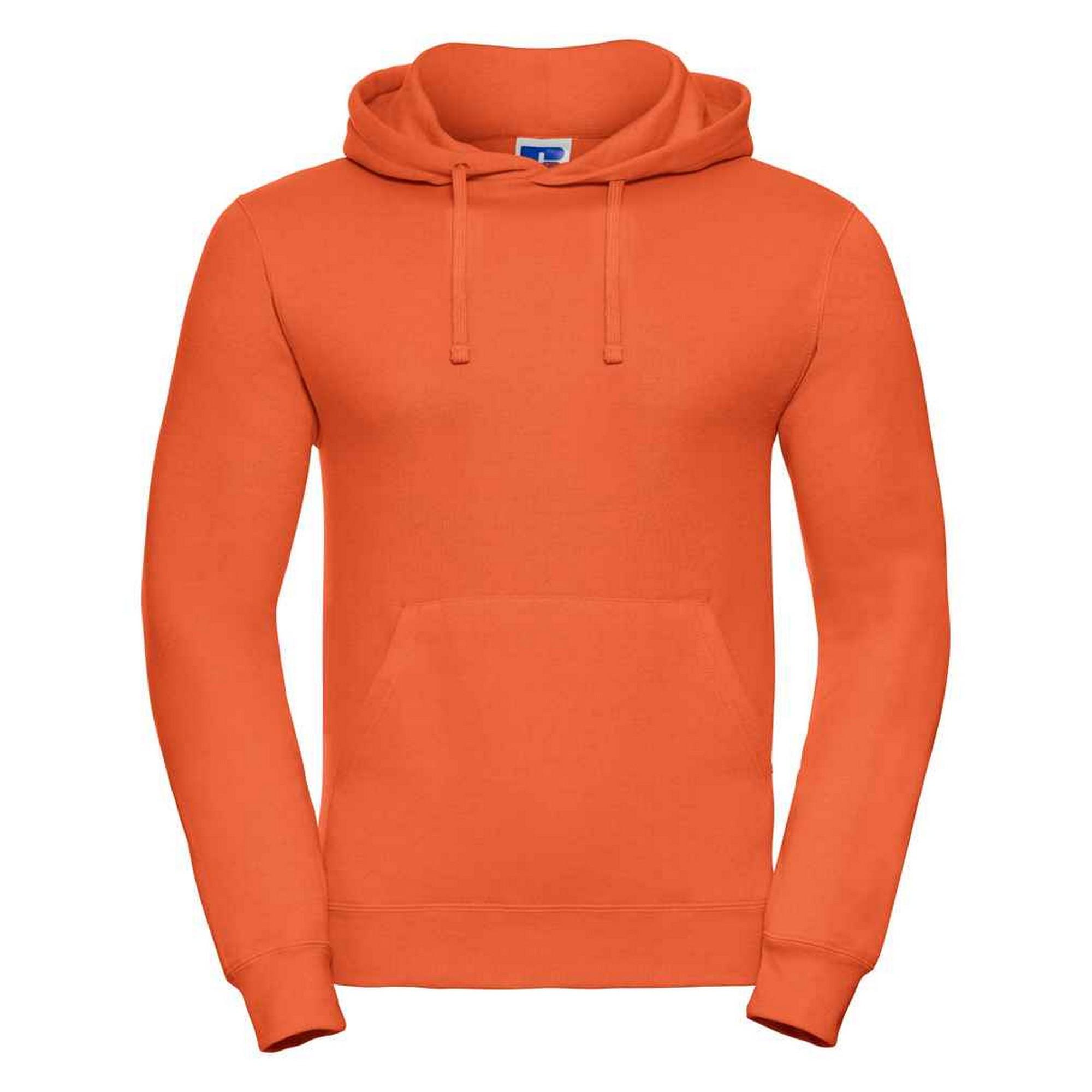 Russell heren effen hoodie M oranje