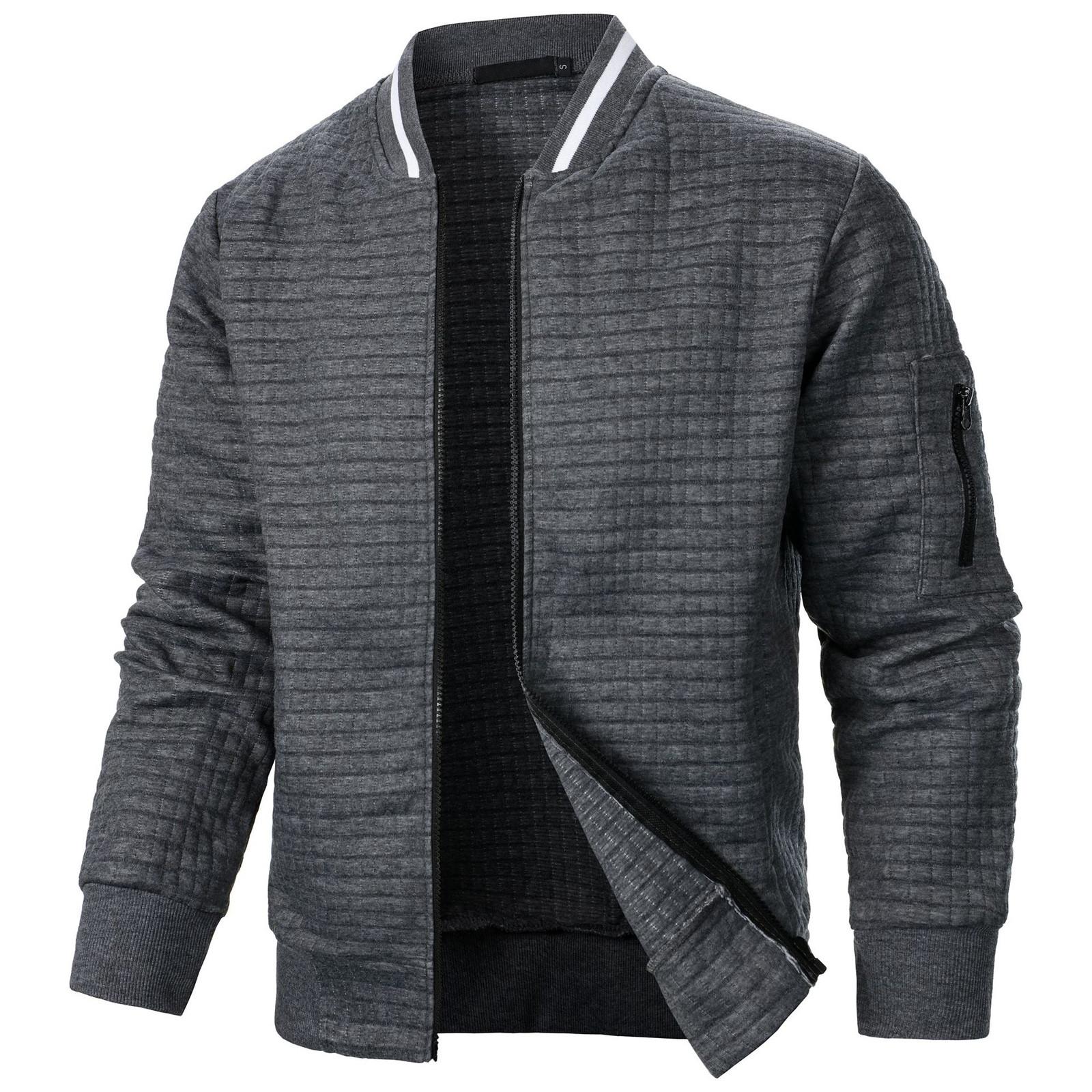 Appreciate Heren Sweatshirt met rits, lange mouwen, modieuze casual trui met rits L