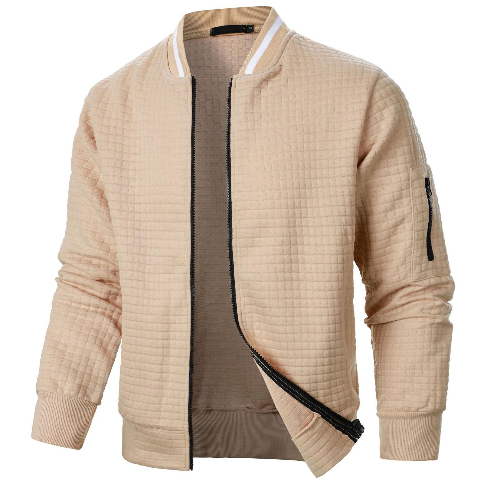 Appreciate Heren Sweatshirt met rits, lange mouwen, modieuze casual trui met rits XXL kaki