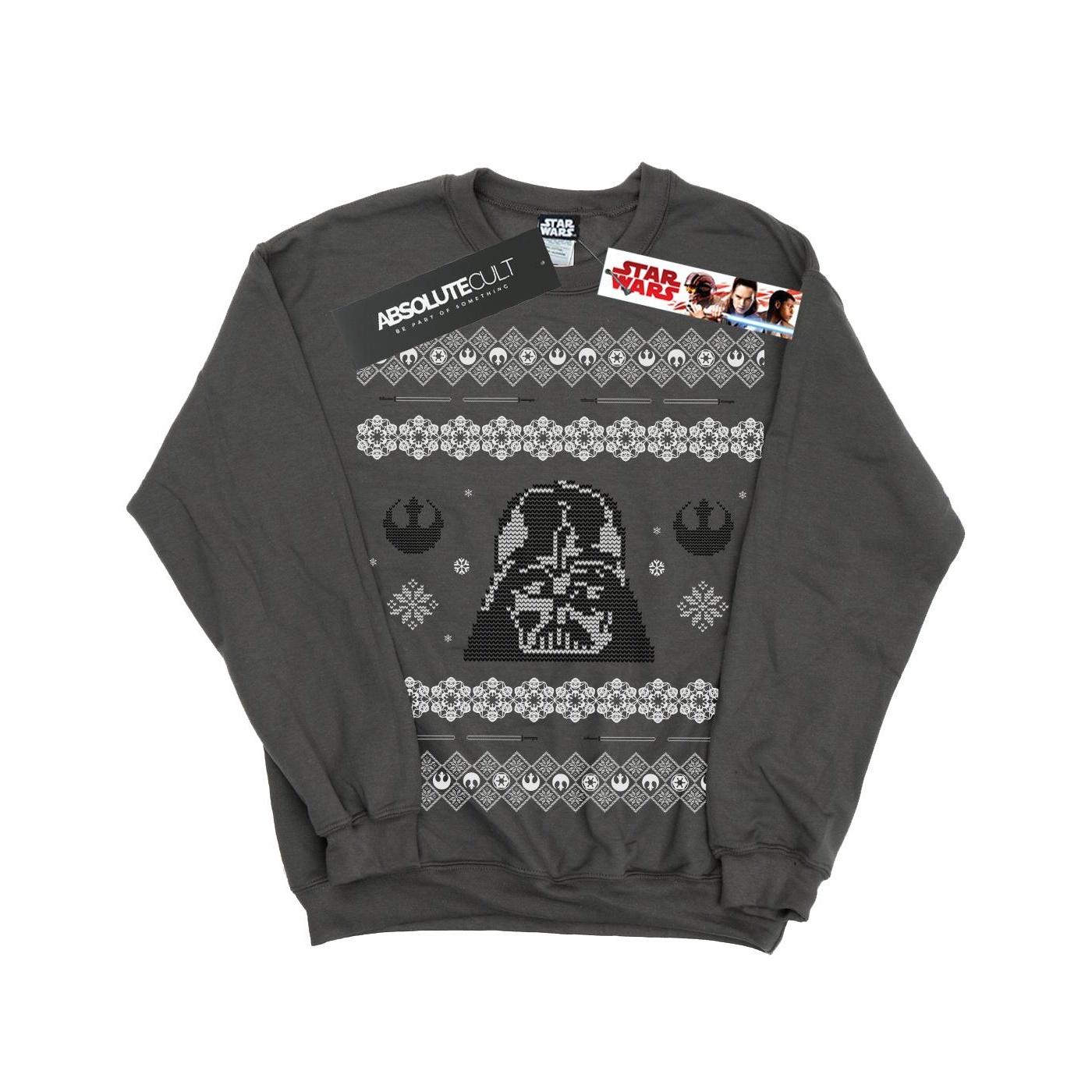 Star Wars Heren Kerst Darth Vader Fair Isle Sweatshirt XXL
