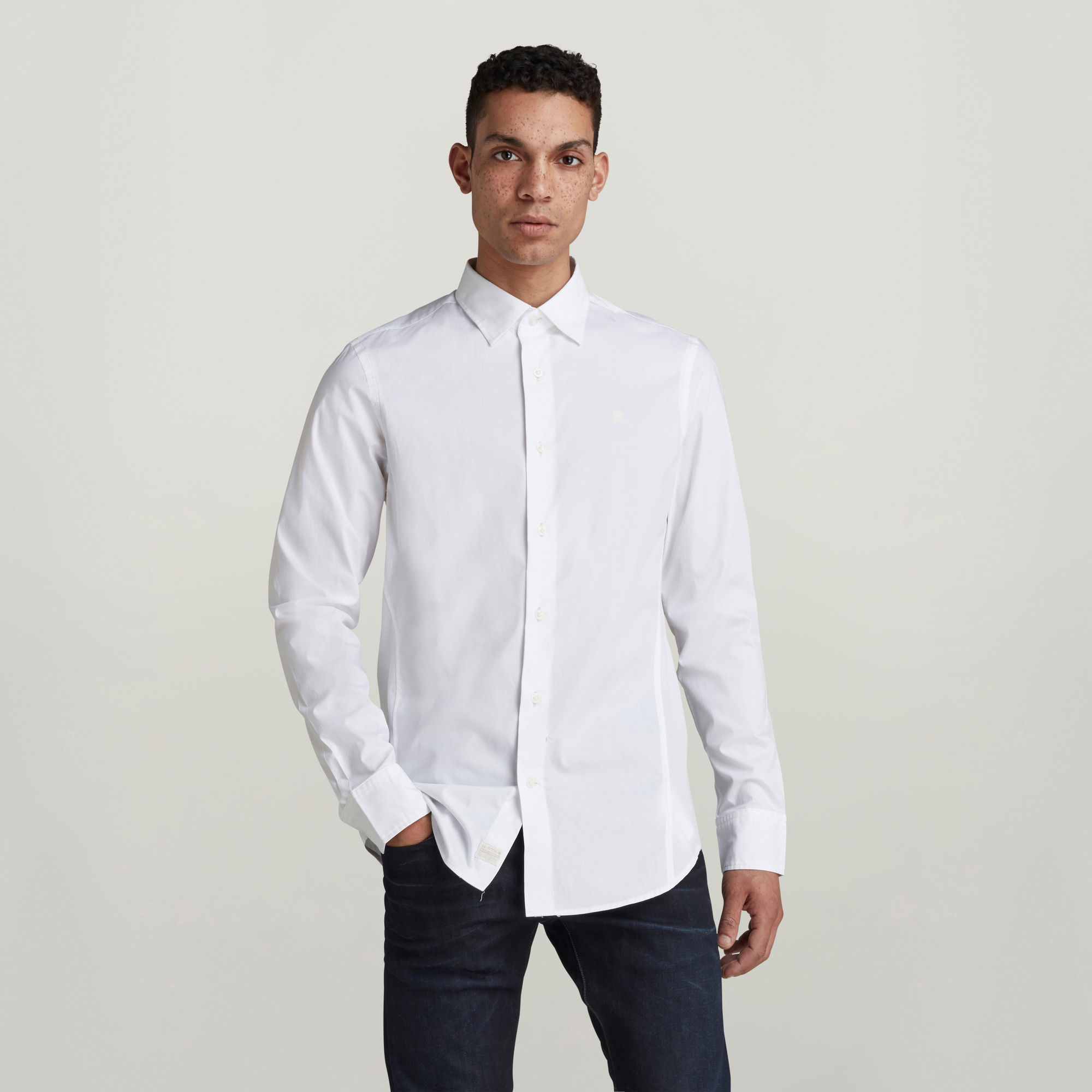 G-Star RAW Dressed Super Slim Shirt - Wit - Heren
